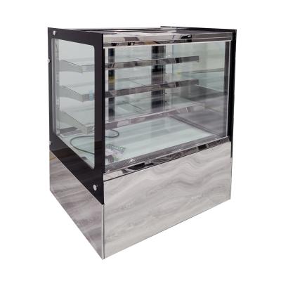 China Stainless Steel Base Refrigerated Bakery Display cupcake Case for sale