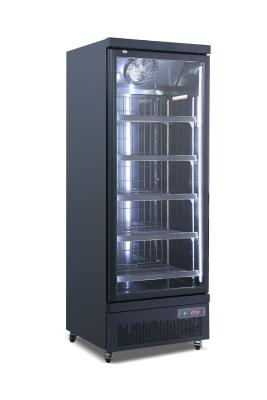 China Single Door Upright Display Refrigerator Freezer Air Cooling For Supermarket for sale