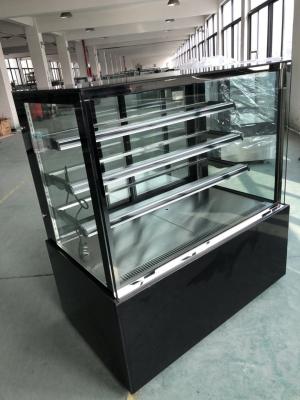 China Rectangular Bakery Display Cabinet 1200mm Long Digital Thermostat 600L Display Volume for sale
