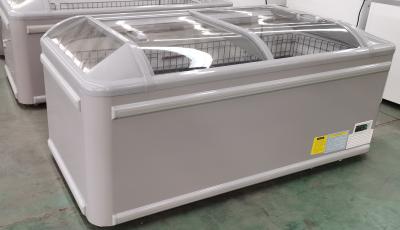 China Horizontal Combined Island Freezer With Sliding Glass Door for sale