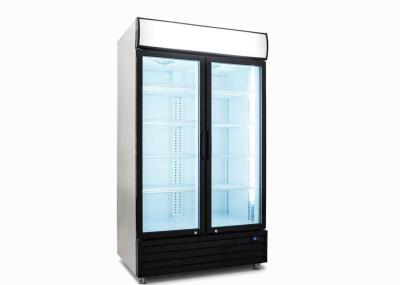 China 220V Two Glass Door Commercial Deli Display Fridge Air Cooling for sale