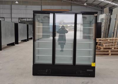China 3 congelador ereto comercial de vidro das portas 1260L com compressor de SECOP à venda