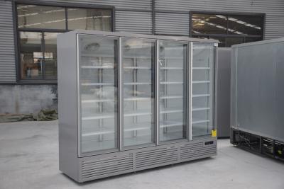 China Refrigerador ereto da porta de vidro do supermercado quatro com o termostato de Danfoss Digital à venda