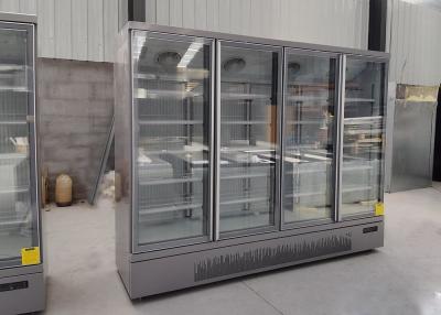 China Refrigerador de vidro ereto comercial da porta 1700L com compressor de SECOP à venda