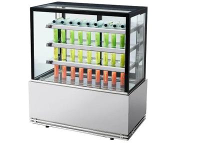 China Gegenbäckerei-Kühlschrank-Schaukasten mit geradem Glas 3pcs herauf Regal zu verkaufen