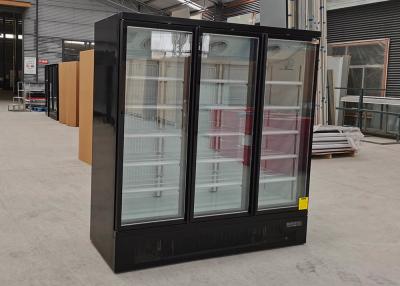 China 3 do congelador ereto da exposição da porta 1260L aquecimento elétrico com compressor de SECOP à venda