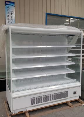 China Open Display Fridge With Auto Evaporation Water Tray for sale