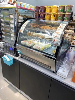 China Gebäck und Fried Food Display Case With kurvten einfache Glasreinigung zu verkaufen