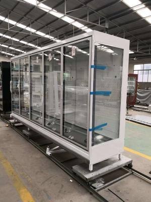 China Commercial Fronted Multideck Fridge With Doors Anti Fog for sale