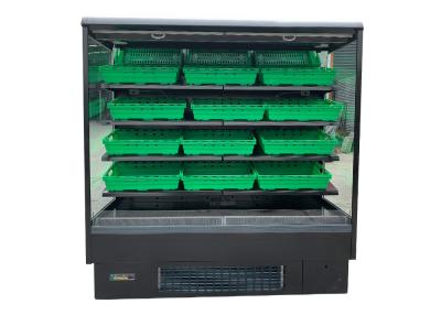 China Self Contained Open Face Vertical Multi-deck Display Fridge with basket for sale