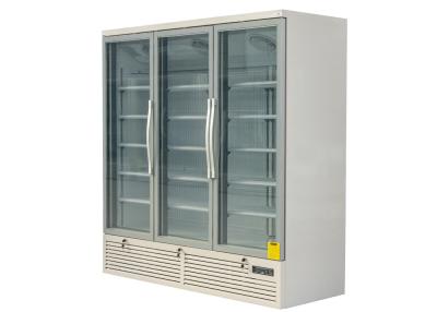 China R290 LOW-ENERGY GLASS VERTICAL THREE DOOR COMMERCIAL DISPLAY FREEZER for sale