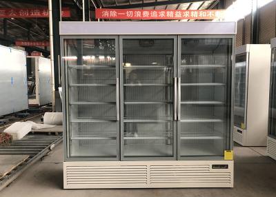 China Vertical Plug In Display Freezing Cabinets R290 With Glass Doors for sale