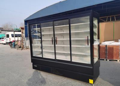 中国 スライド ガラス ドアのMultideckの表示冷却装置はめ込み式省エネ 販売のため