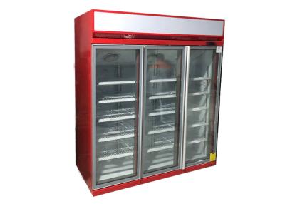 Chine Bâti supérieur refroidissement de fan de réfrigérateur de porte d'oscillation trois en verre à vendre