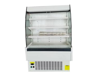 China Grab And Go 70cm Refrigerated Curved Merchandiser Cooler White for sale