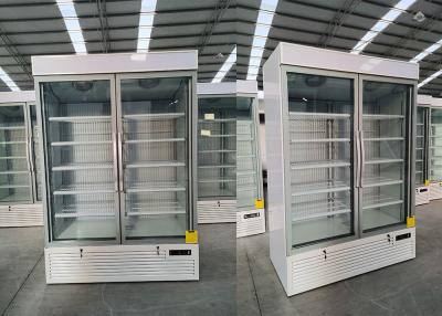 China Two Swing Glass Door Reach-in Merchandiser Freezers With Energy Labels for sale