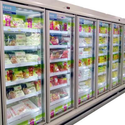 China Refrigerador de vidro Frost de Multideck da porta livre com o controlador de temperatura de Digitas à venda