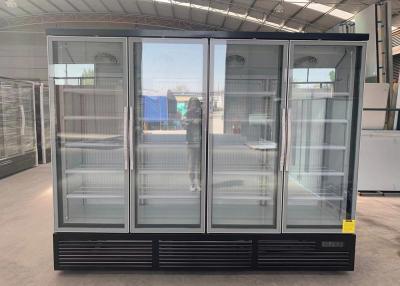 China Refrigerador ereto de vidro integral da bebida com exposição de 4 portas à venda