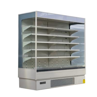 China 5 Layers Shelving Open Showcase Chiller Energy Saving For Fruits Vegetables for sale