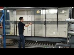 Grey Refrigerated R404a Sliding Glass Display Case For Supermarket