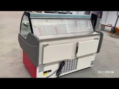 Glass Front Meat Showcase Refrigerator IEC 150L For Butcher Shop