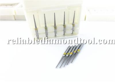 China Flat - End Tapered Dental Drill Bits Burs Diamond Carbide Carving Burrs 1.6mm Dia for sale