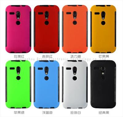 China Motorola case,PET touch screen protector case for Motorola G,PET+TPU+PC,anti-shock,models for sale