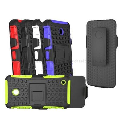 China Wholesale phone case,special two-in one anti-skidding holder case for Nokia 635,TPU+Plastic,anti-shock,anti-dust for sale