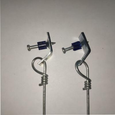 China 2.67mm 12GA Acoustical Pre Tied Hanger Wire 135 Deg Clip 135 Deg Clip for sale
