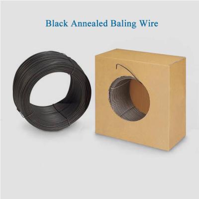 China Paper 12 Gauge Black Annealed Baling Wire 100# For Cardboard And Paper for sale