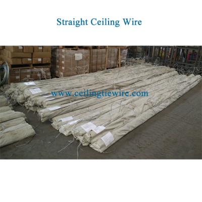 China 12ft 12 Gauge Ceiling Wire Electro Galvanized 50lbs Straight Hanger Wire for sale