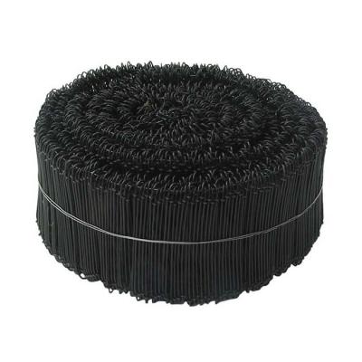 China Soft Black Annealed Metal Cable Double Loop Bar Ties 6in 5000pcs for sale