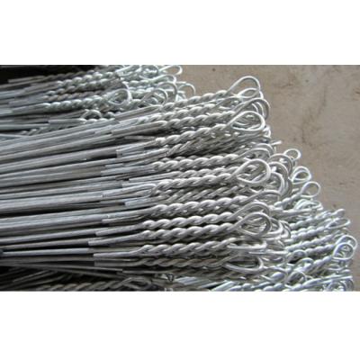 China 2.4mm 12ft EG Cardboard Single Loop Baling Wire 13 Gauge 125pcs for sale