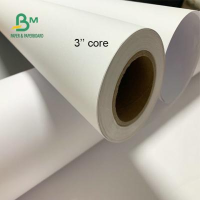 China 24'' 36'' Width 92 Brightness 20lb CAD Plotter Paper Uncoated Bond Roll for sale