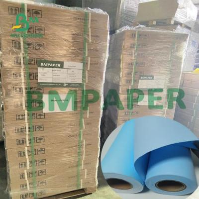 China CAD Printing 36'' X 150 Plotter Paper Blue Color Wet Resistant With 3'' Core for sale