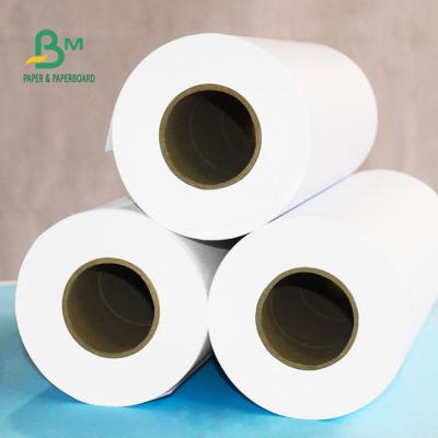 China 92% Whiteness 80gsm Plotter Paper Roll , Plain White Paper Roll For CAD Plotter 24'' X 150ft for sale