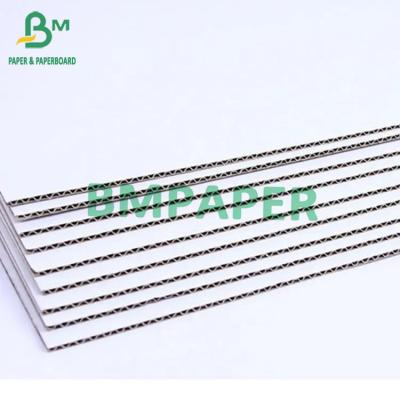 China 2 Layers White Corrugated Board E Flute F Flute 1mm 1.2mm 1.5mm 1.6mm Thick for sale