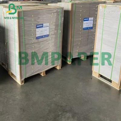 China Recycled Pulp 0.4mm - 2mm Thick Double Sides Grey Paper Board For Folders for sale