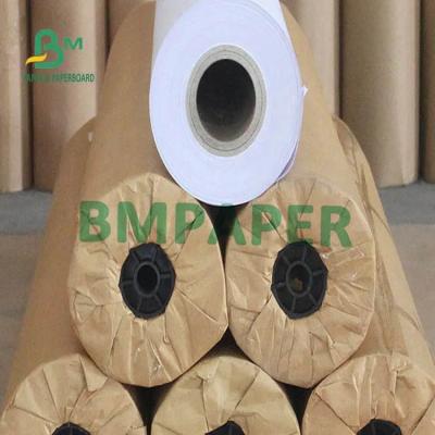China Cad Engineering Drawing Paper 80gr 20lb thick Virgin Pulp White Roll for sale