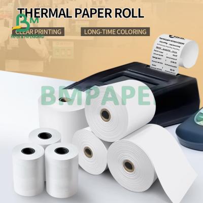 China BPA Free 65gsm Thermal Printer Paper Roll For Cashier Receipt  80mm 57mm for sale