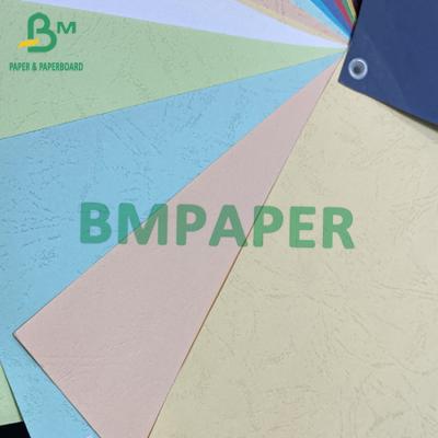China 110gsm Binding Cover Paper Two sides Leather Texture A1 A2 A3 A4 A5 Embossed Color for sale