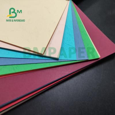 China 110gsm 150gsm Multi Color Textured Paper Cover For Binding Book 72 x 102cm à venda