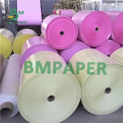 China 50 - 60g NCR Roll Carbonless Copy Paper CF CFB CB Paper 240mm 610mm 860mm Wide for sale