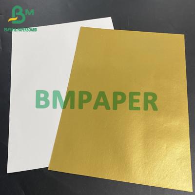 China Golden Metallized Label Paper For Beer Bottle Label Wet Strength Eco - Friendly Lightweight Paper for sale
