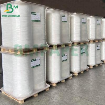 China 60gsm 120gsm Food Grade Waterproof White Brown Kraft Straw Paper for sale