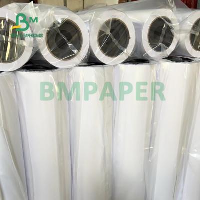 China 20lb Uncoated CAD Paper Roll For Inkjet Printers 36'' X 500' 3'' Core Bright White en venta