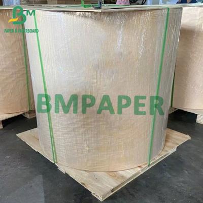 China 80gsm Golden Kraft Paper Rolls For Envelope Paper Express Bubble Bags 787mm 1092mm for sale