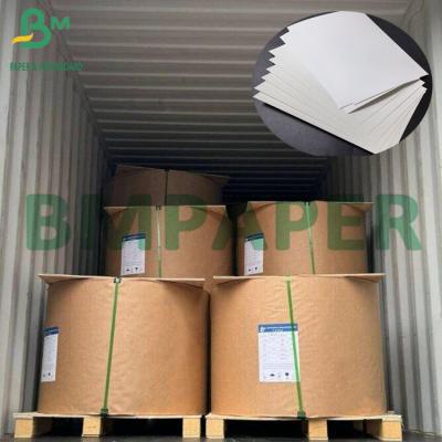 China 300g+15g PE Matte One Side Coated Food Packing Paper White Cardboard for sale
