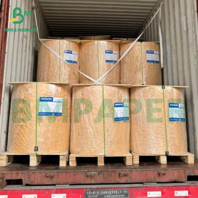 China 40-80gsm Food Grade Natural Kraft Bag Paper For Snack Bread Packing Bags Te koop