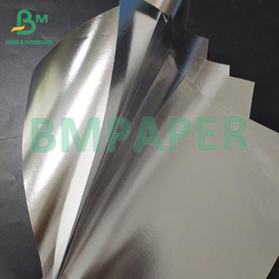 China 70gm 763mm Rolos de papel plateados impermeables y sumergibles de etiqueta de cerveza aluminizada en venta